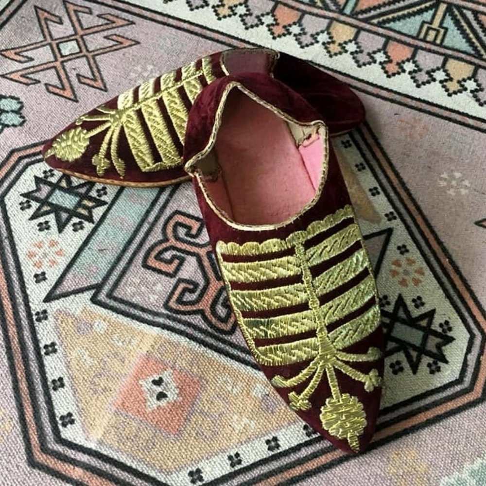 Authentic Vintage Moroccan Slippers - Babouches